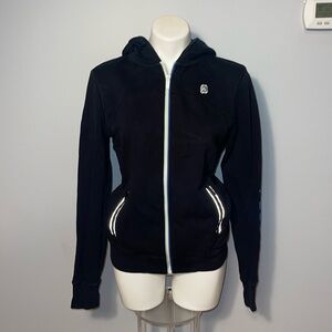 FourLaps x Peloton collaboration Men's Rush Zip-front Hoodie.  Small. Black.